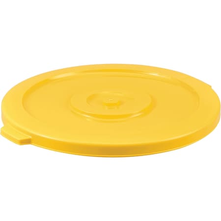 Global Industrial Flat Lid, Yellow, Plastic 240461YL
